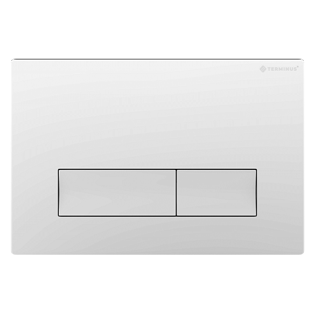 Клавиша смыва для инсталляции Terminus Classic кнопка прямоугольник цвет белый Старый Оскол - фото 1